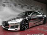 Tesla Model S in Chrome by Office-K on Forgiato Wheels (Insetto-ECL) 2016 года